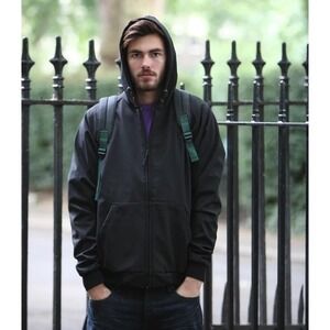 NWT Armadillo Scooter Hoodie Mens Medium Gray D3O Armor Protective Waterproof